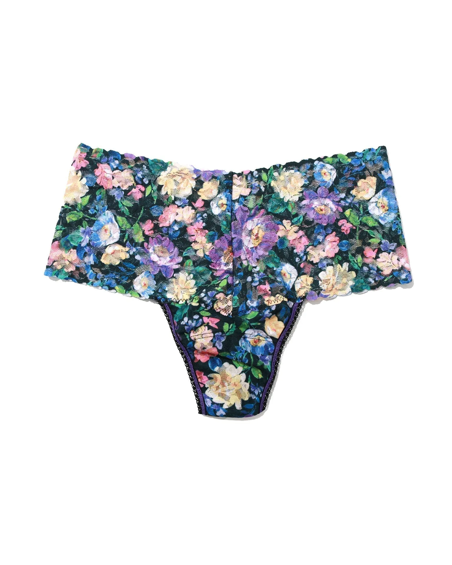 Printed Retro Lace Thong Dream Garden Sale sold by Boston Proper product image thumbnail 3