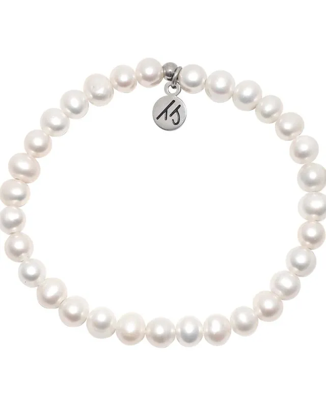 Defining Bracelet- Everyday Bracelet with Pearl Gemstone sold by Boston Proper