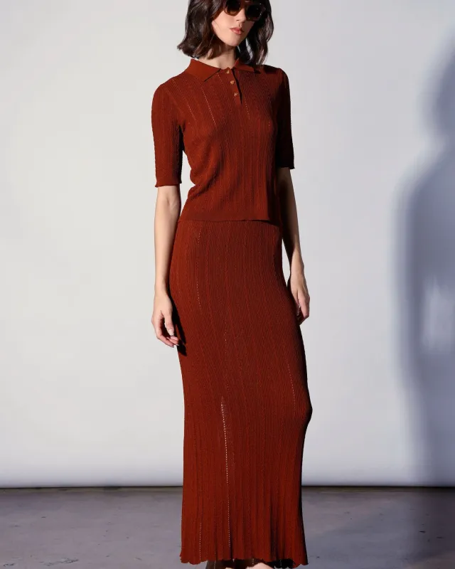 Posey Skirt, Terracotta made by Walter Baker