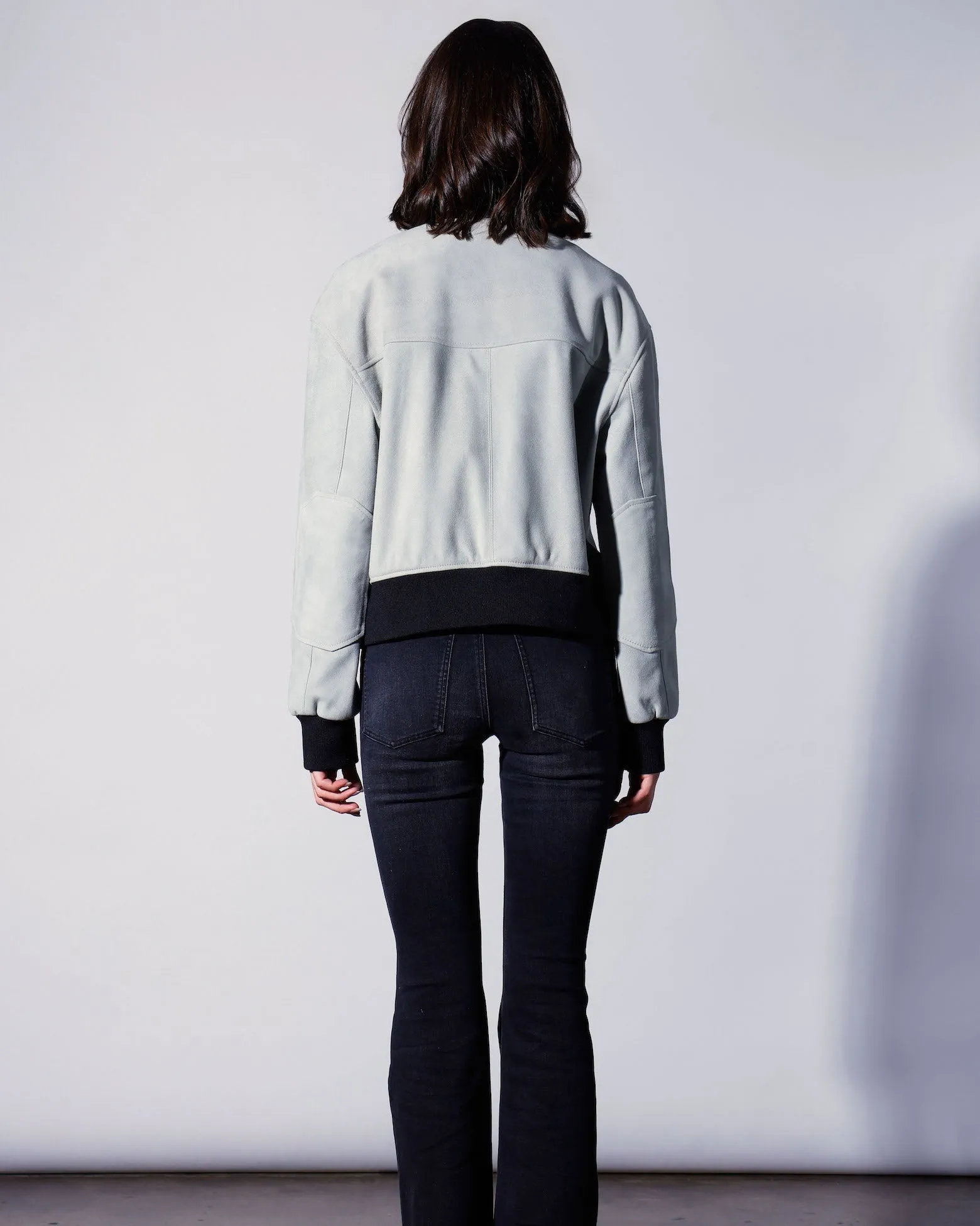 Emilio Jacket, Mist Suede - Leather sold by Boston Proper product image thumbnail 4