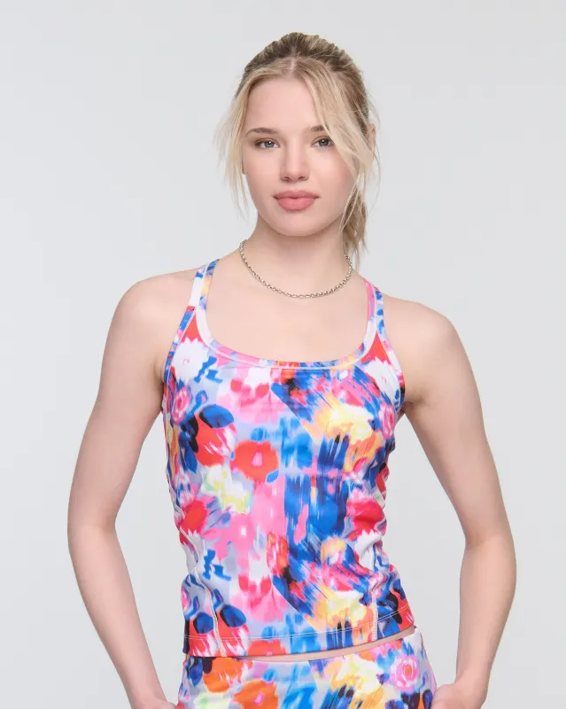 Andi Rally Racerback Pickleball Top – Mid-Length Performance Tank made by Boston Proper