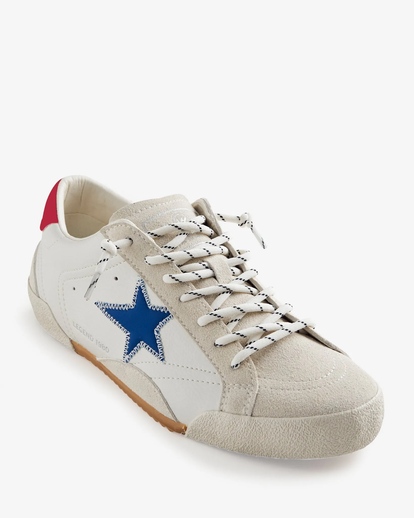 Vintage Havana Red White and Blue Star Sneaker White Multi sold by Boston Proper