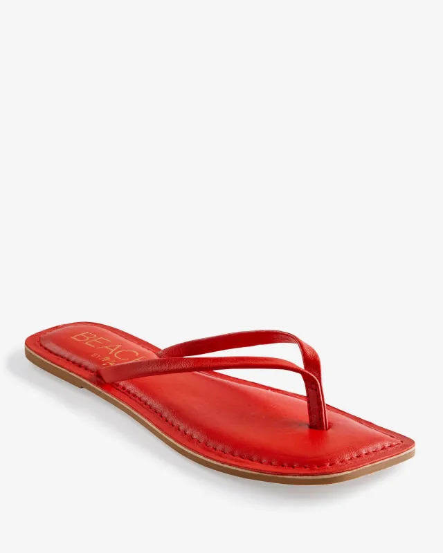 Beach by Matisse Basic Pool Slide Red made by Boston Proper