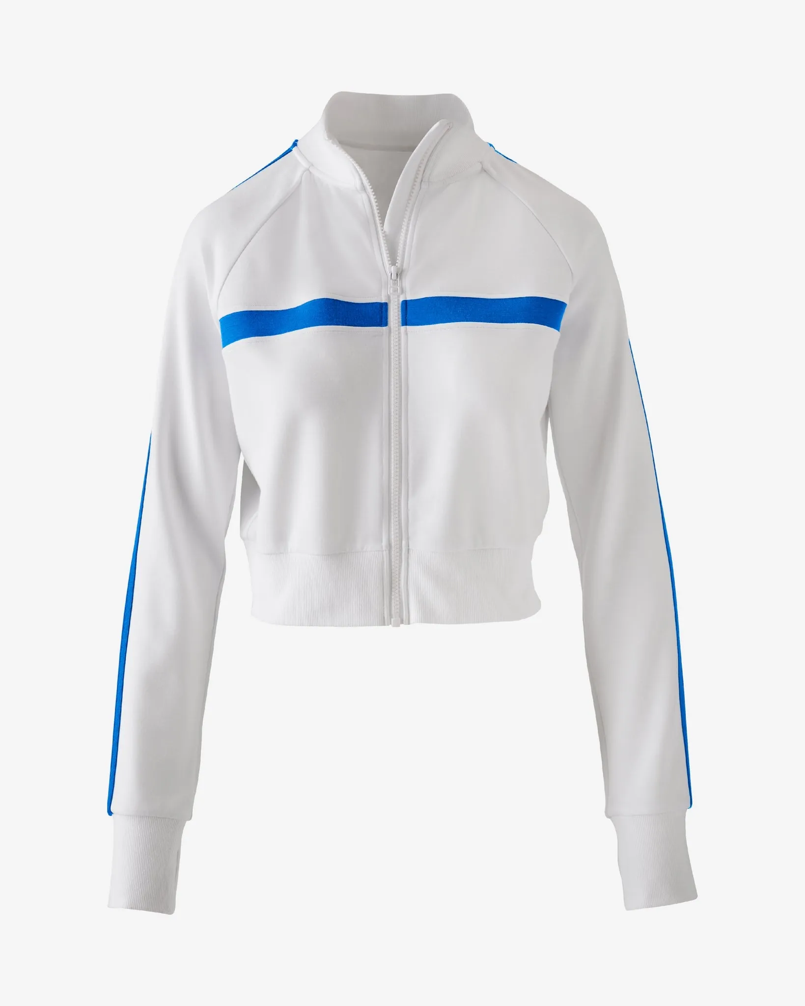 Pickletini x Boston Proper Track Stripe Zip Jacket Royal Blue sold by Boston Proper product image thumbnail 2