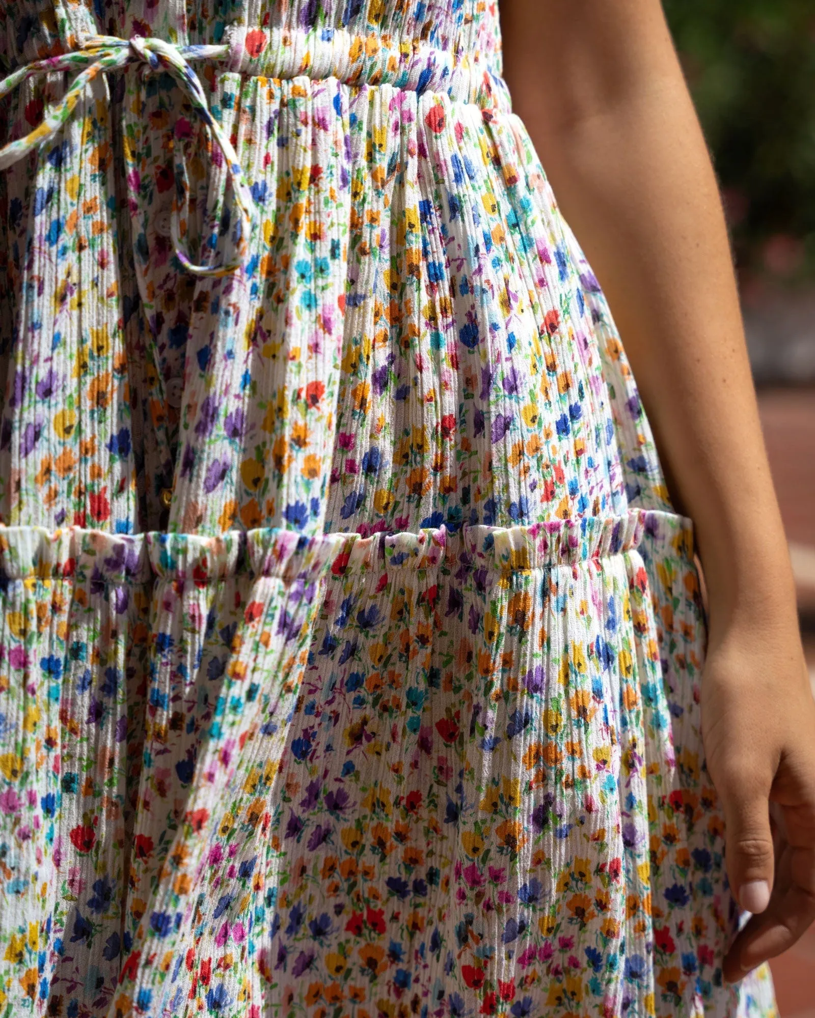 Charlotte Dress In Wildflower Fields sold by Boston Proper product image thumbnail 5