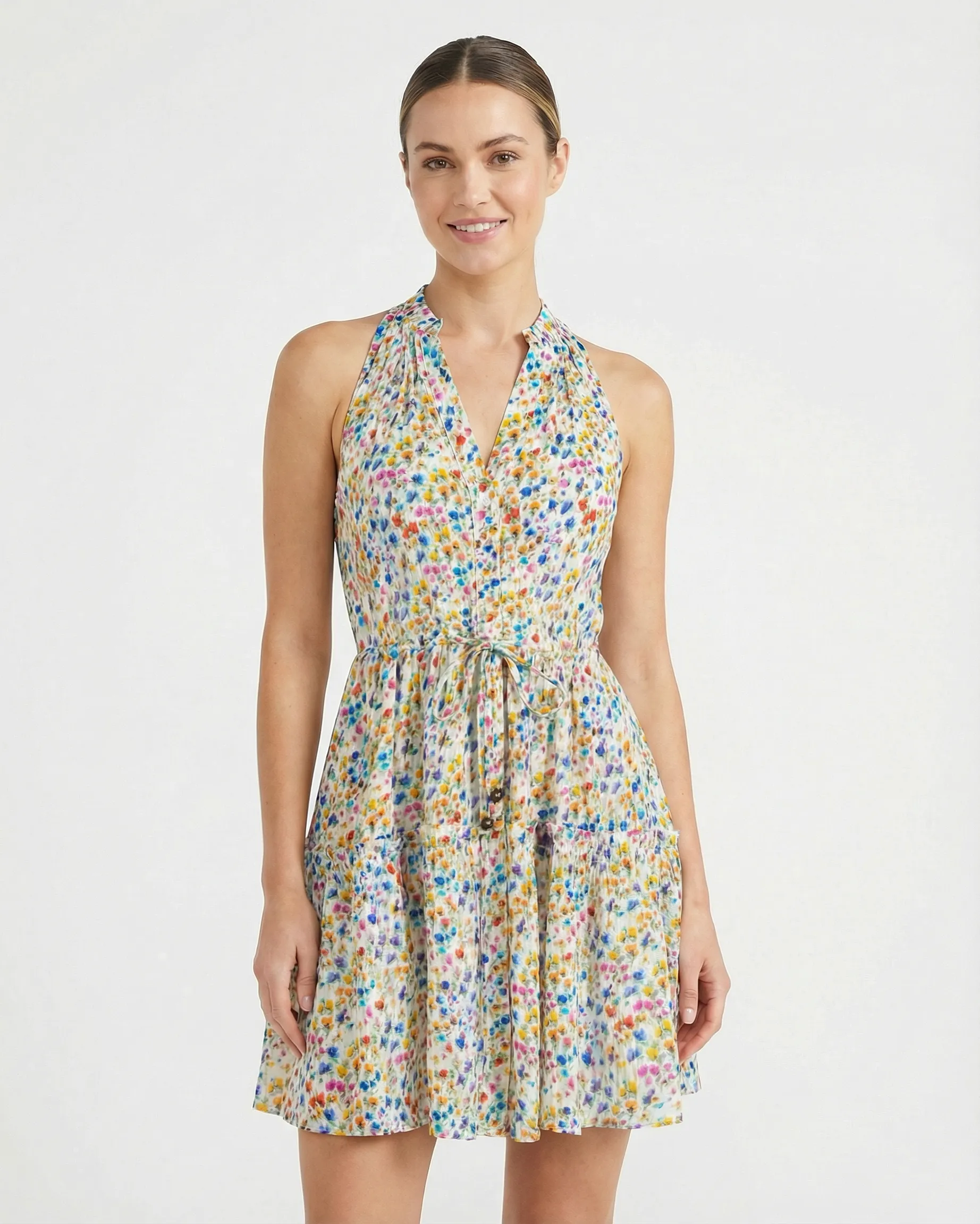 Charlotte Dress In Wildflower Fields sold by Boston Proper product image thumbnail 2