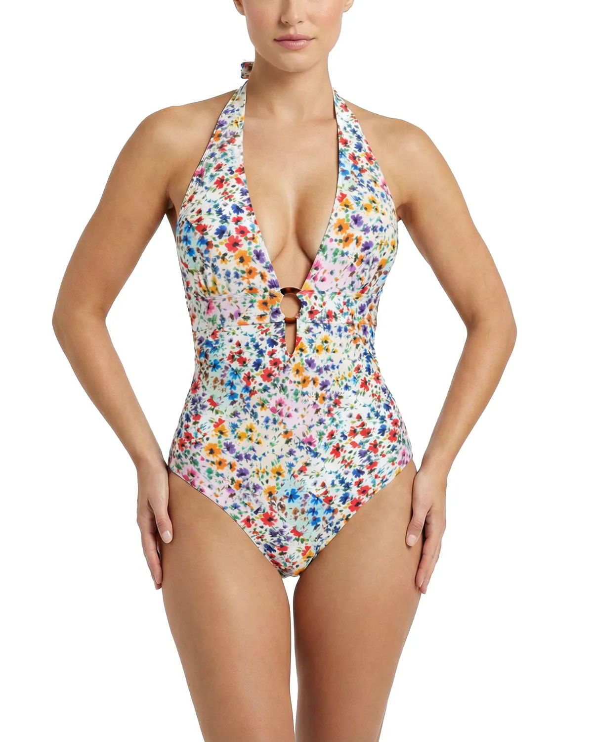 Gabrielle Halter One Piece In Wildflower Patch sold by Boston Proper product image thumbnail 5