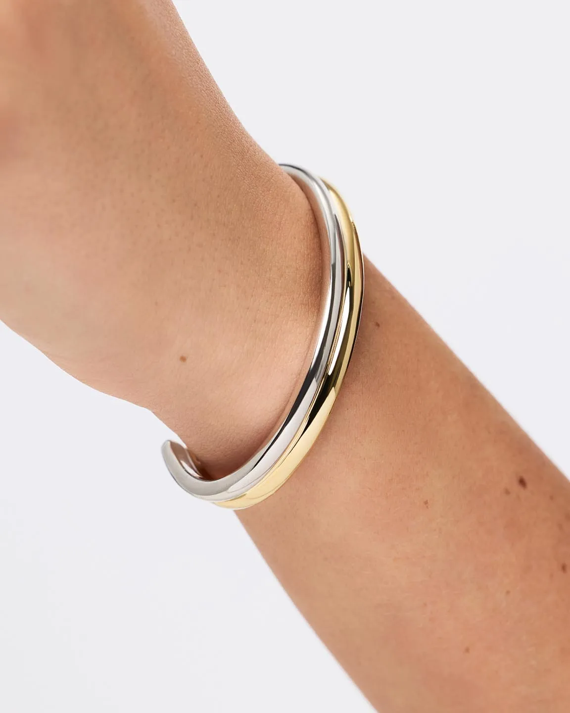 Cuff Bracelet - Arlo Double Two Tone sold by Boston Proper product image thumbnail 3