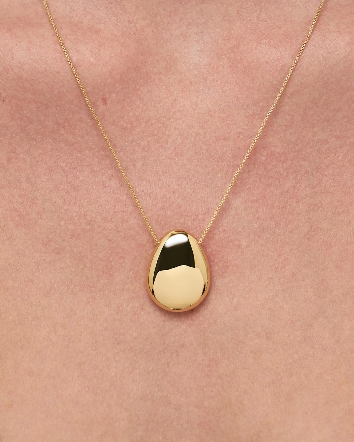 Gold Pendant - Pebble Large sold by Boston Proper product image thumbnail 3
