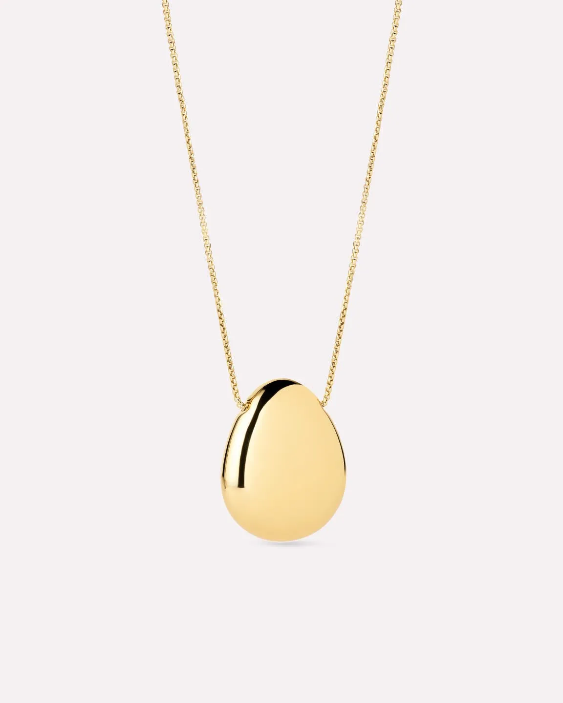 Gold Pendant - Pebble Large sold by Boston Proper