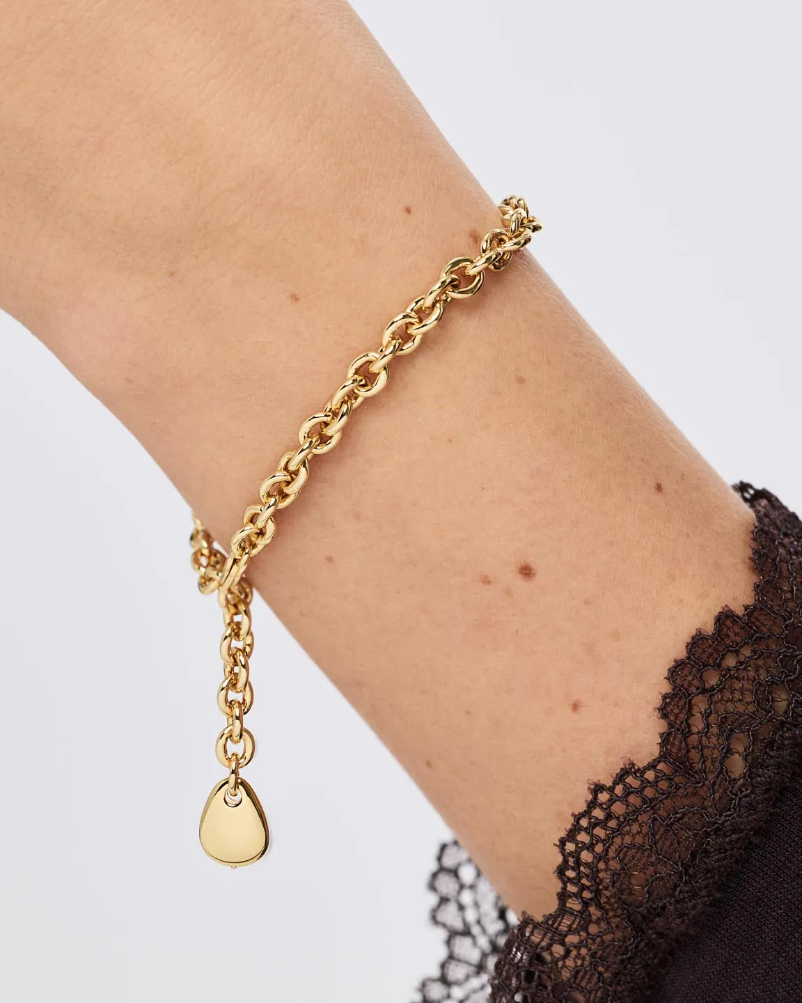 Gold Charm Bracelet - Pebble Charm Bracelet sold by Boston Proper product image thumbnail 3