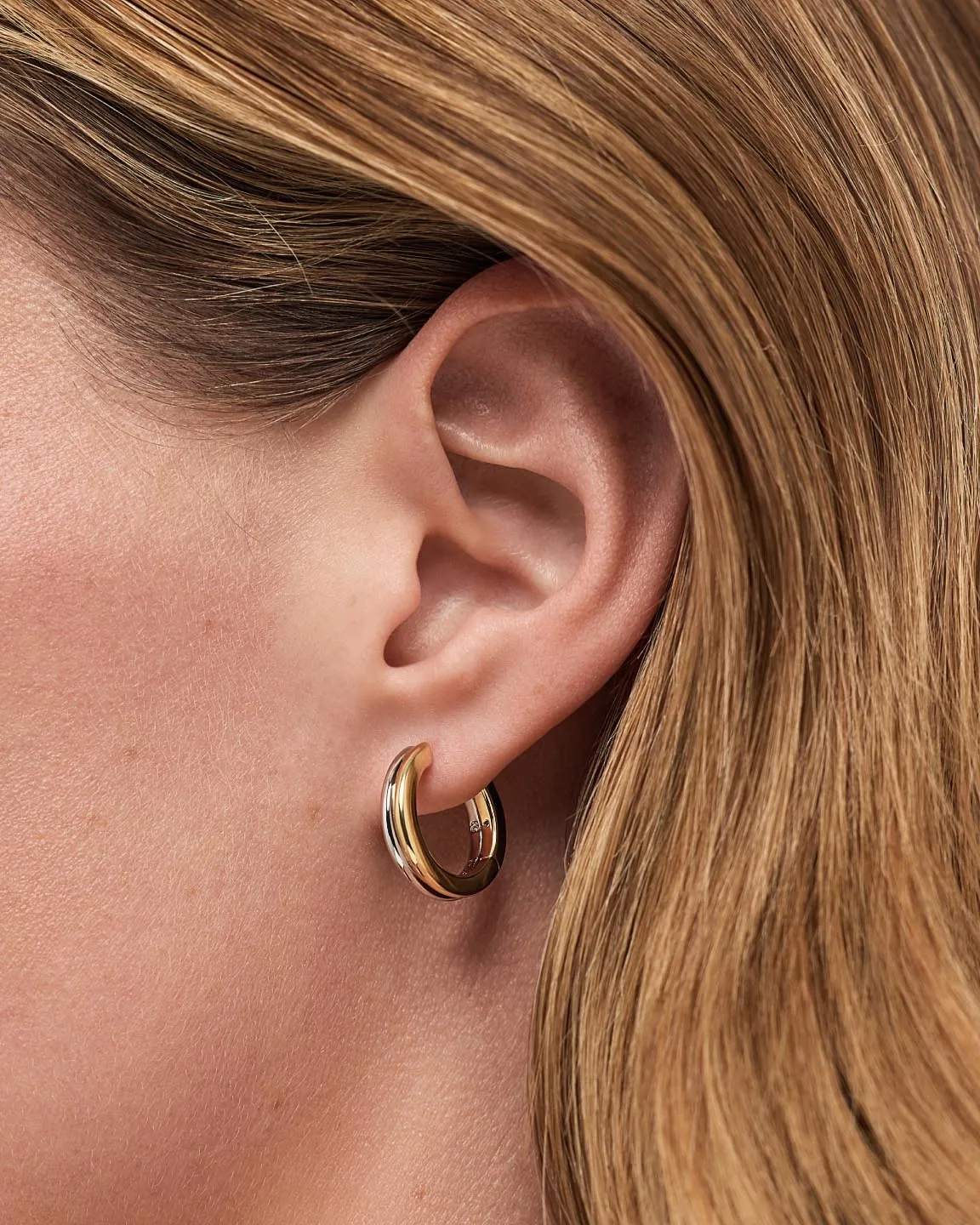 Hoop Earrings - Asher Medium sold by Boston Proper product image thumbnail 3