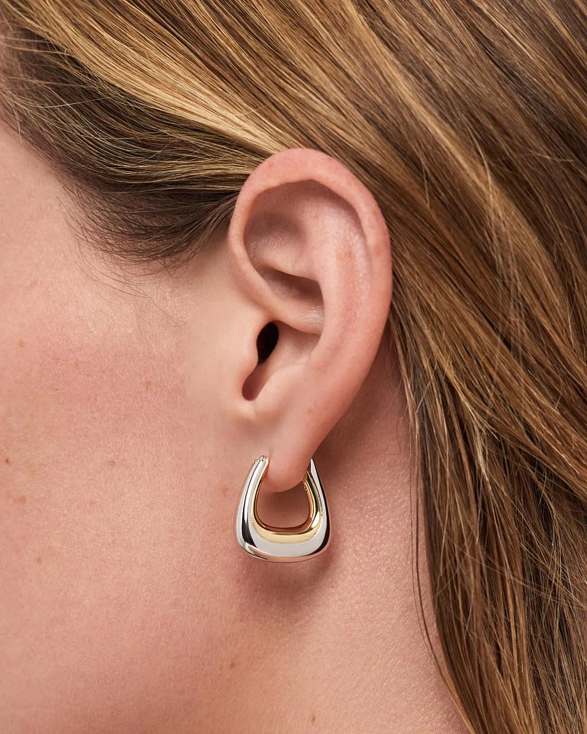 Statement Earrings - Dakota Two Tone sold by Boston Proper product image thumbnail 3