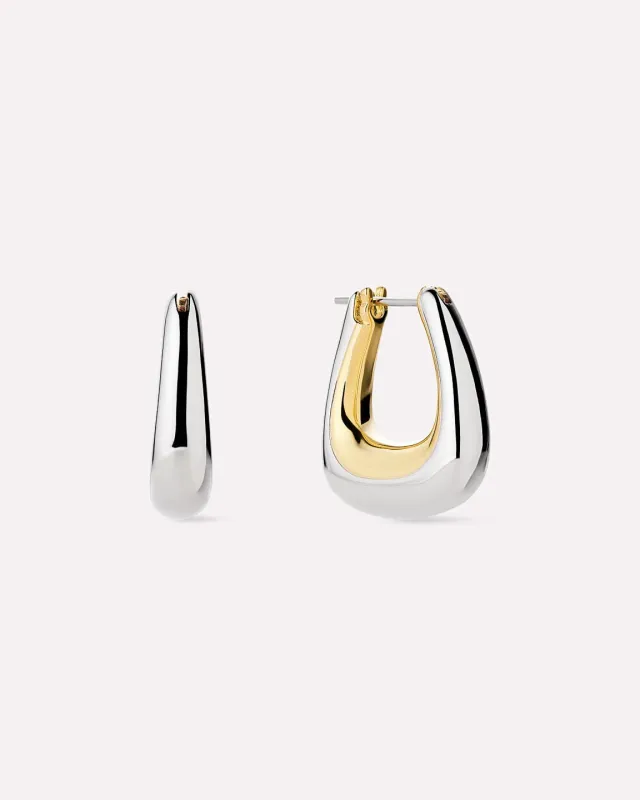 Statement Earrings - Dakota Two Tone made by Ana Luisa