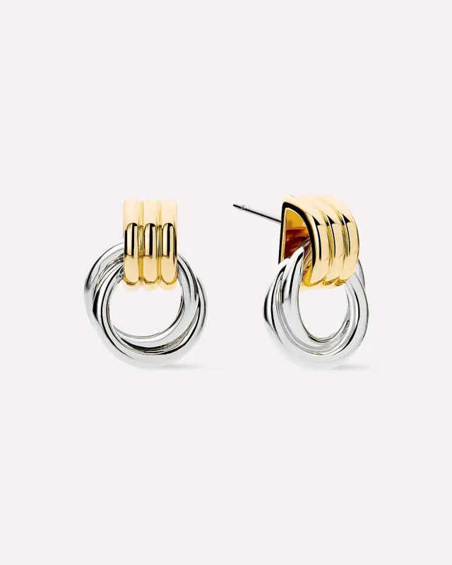 Statement Earrings - Ryle Two Tone made by Ana Luisa