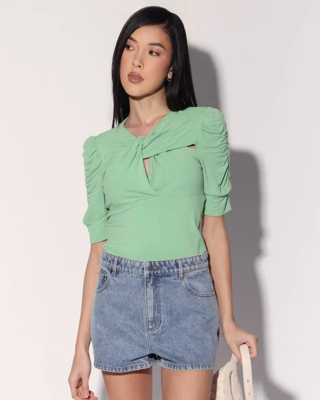 Sylvie Top, Light Green made by Walter Baker