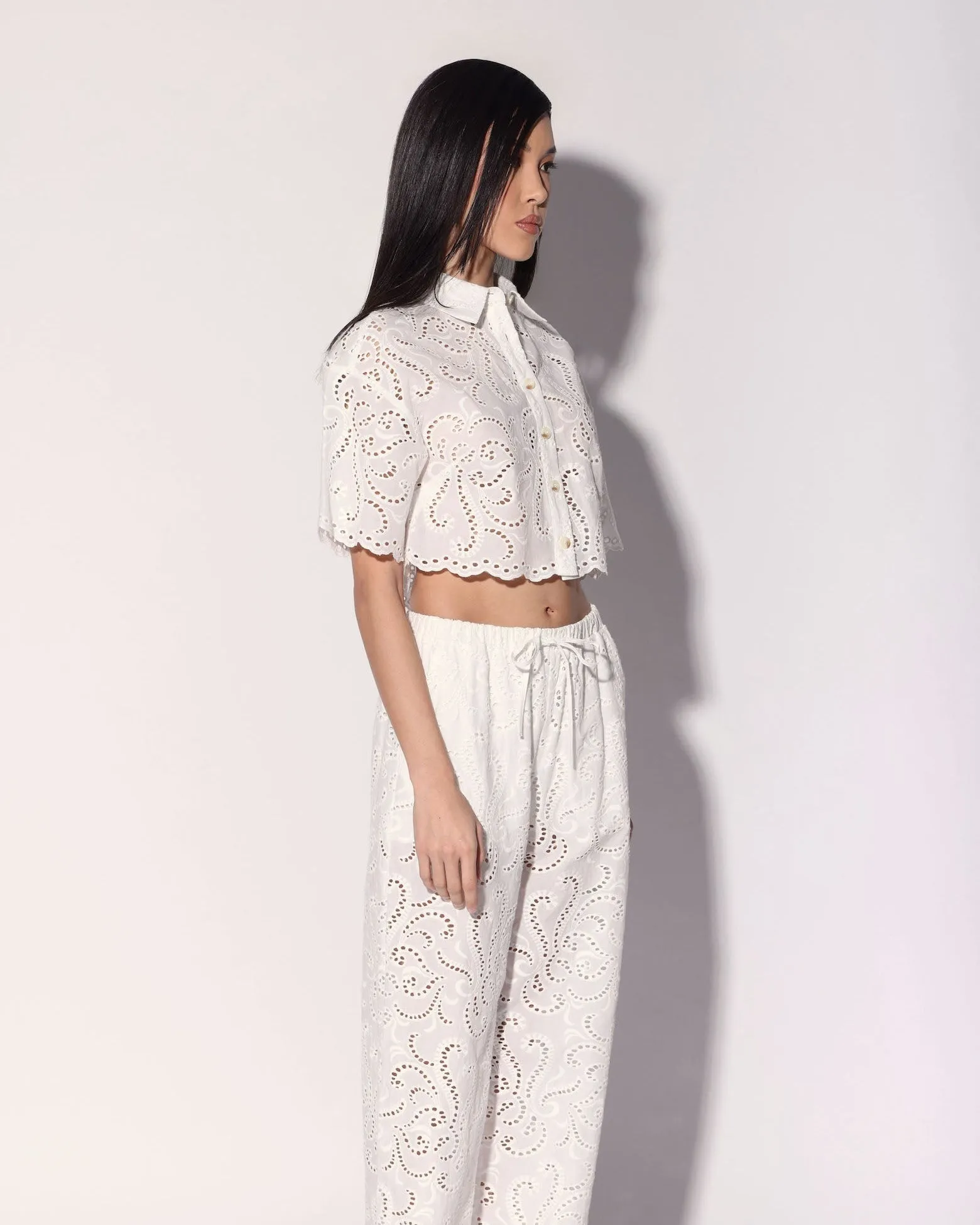 Cindy Top, White Eyelet sold by Boston Proper product image thumbnail 3