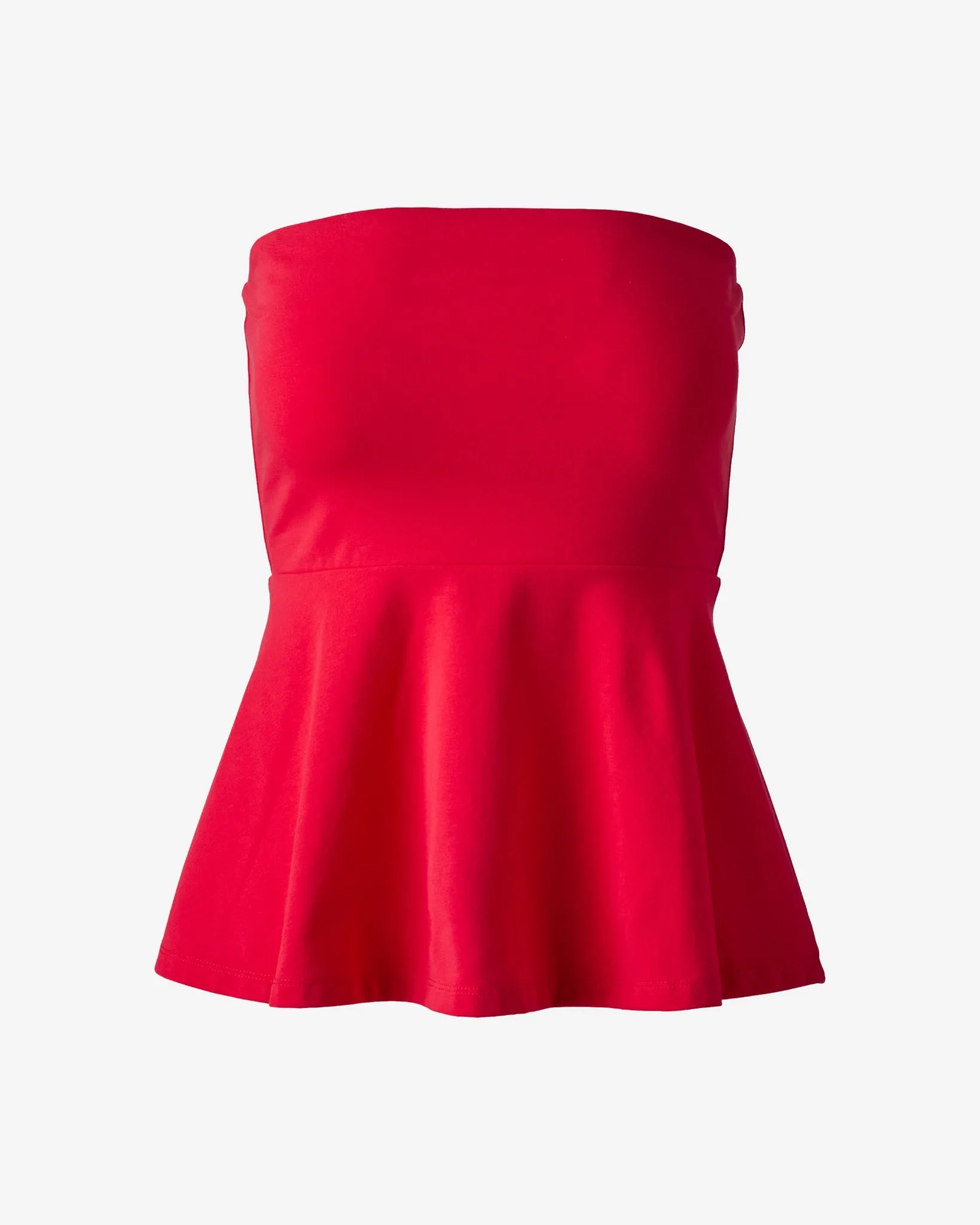 So Sexy Peplum Tube Top Tomato Red sold by Boston Proper product image thumbnail 2