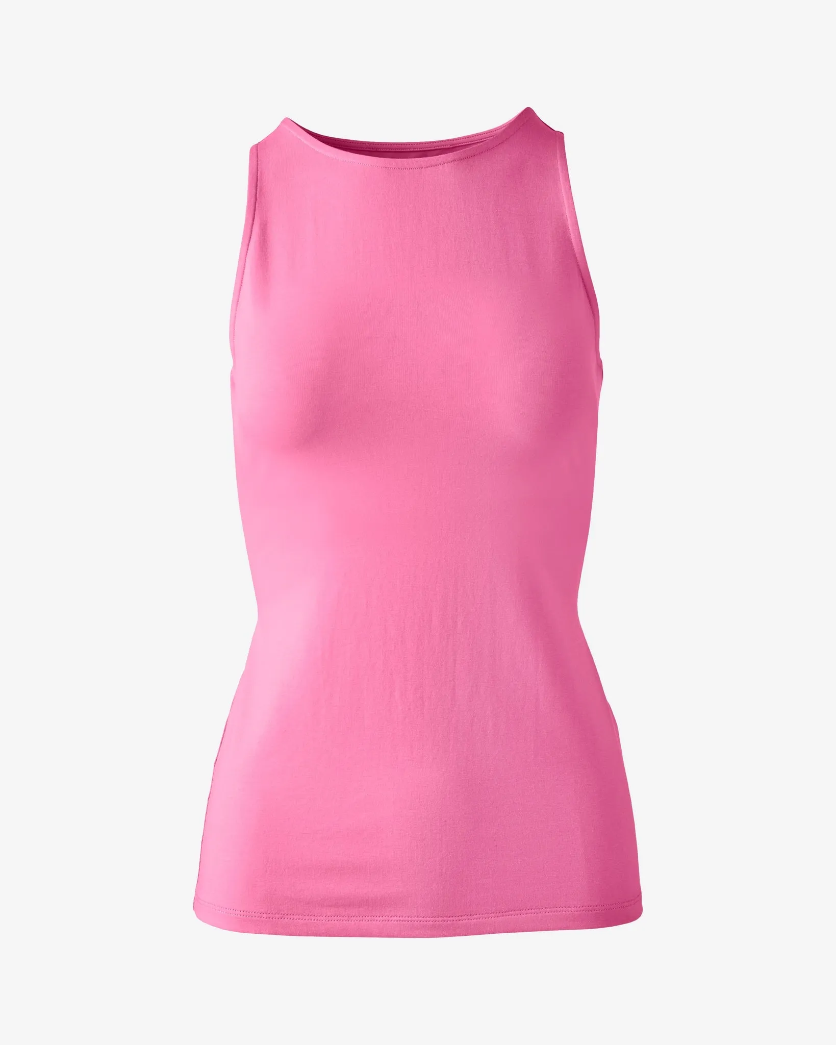 So Sexy High Neck Tank Knit Top Pink Carnation sold by Boston Proper product image thumbnail 2