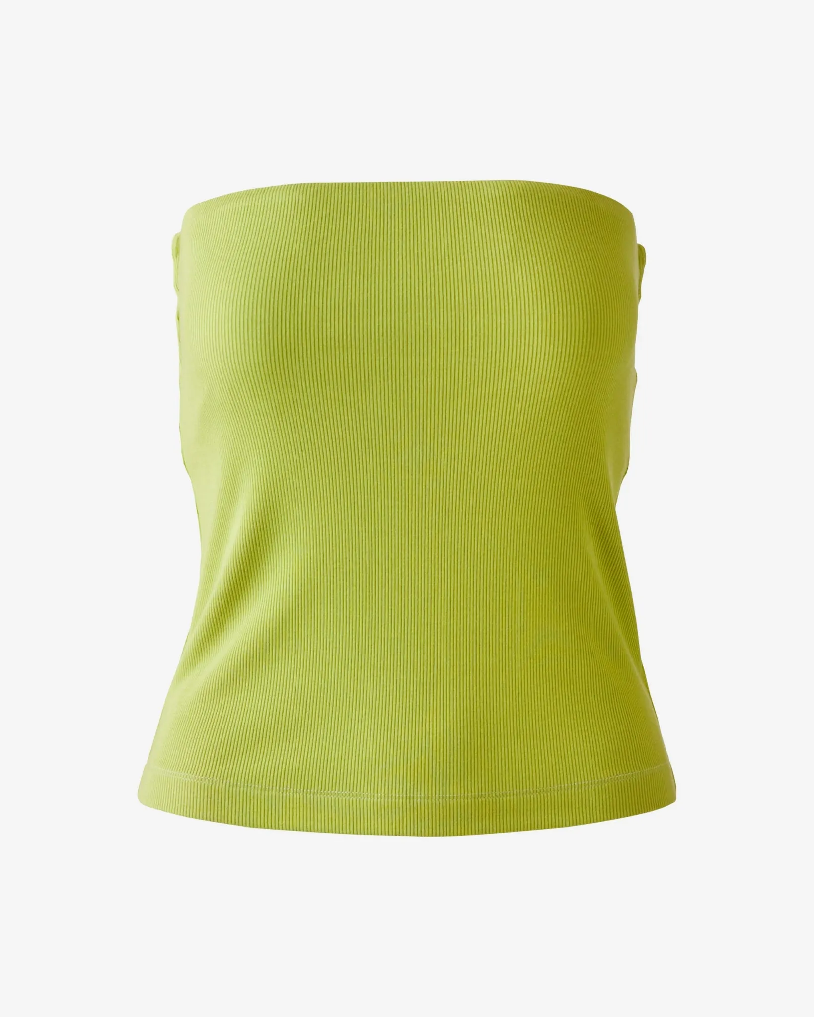 So Essential Ribbed Strapless Tube Top Bright Chartreuse sold by Boston Proper product image thumbnail 2