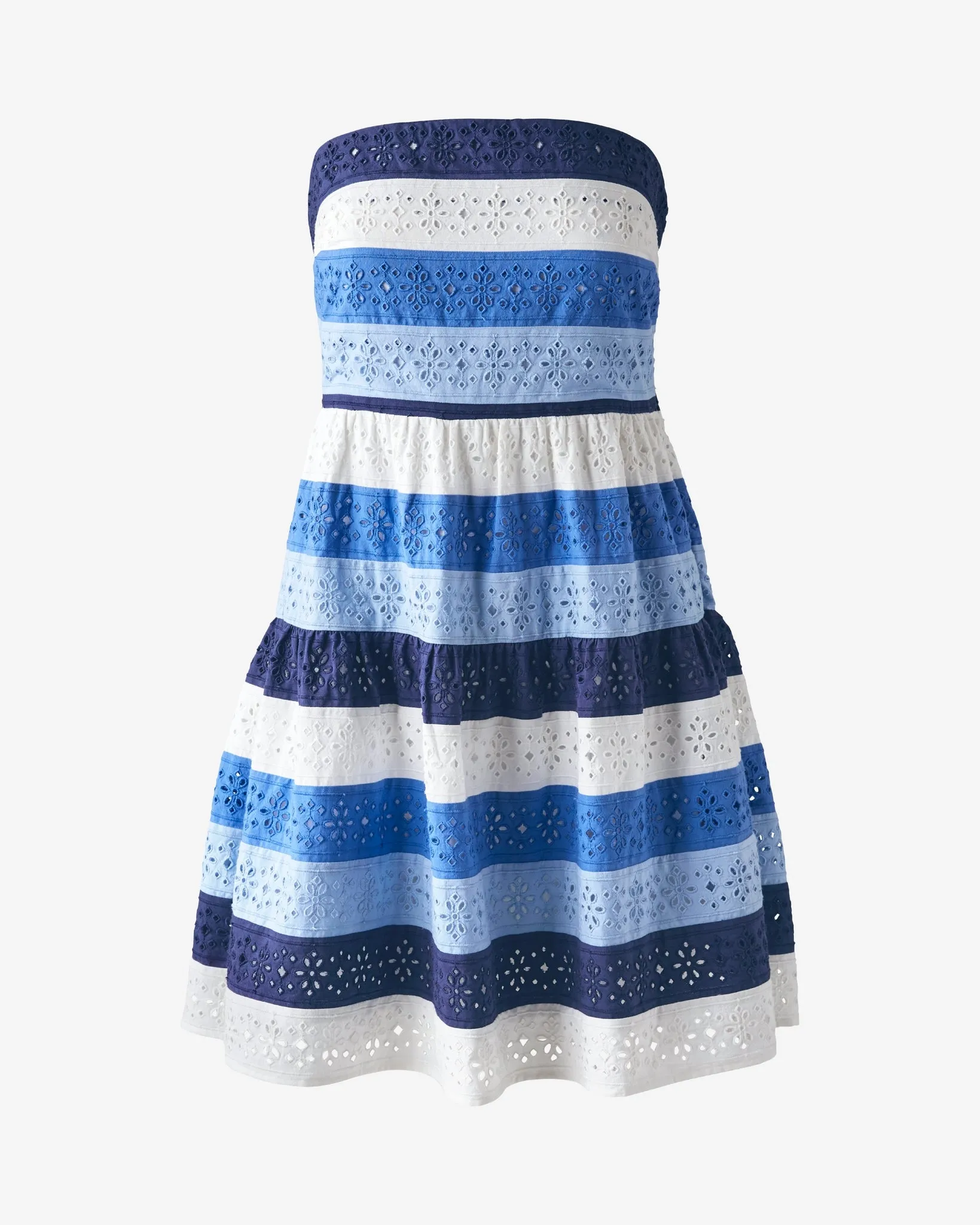 Striped Eyelet Dress Multi sold by Boston Proper product image thumbnail 2