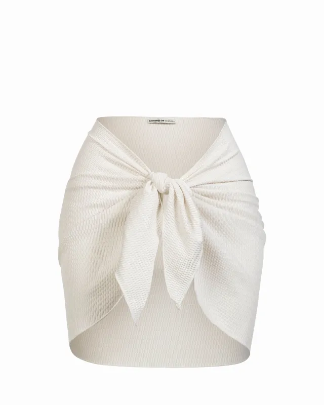 Liv Sarong In Ivory Metallic made by Change of Scenery