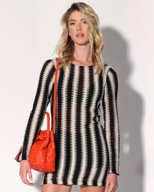 Carmela Dress, Stripe Crochet made by Walter Baker
