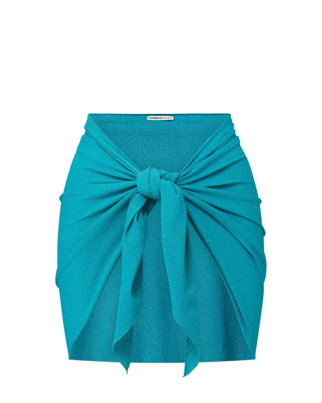Liv Sarong In Jungle Green Metallic Pique made by Change of Scenery