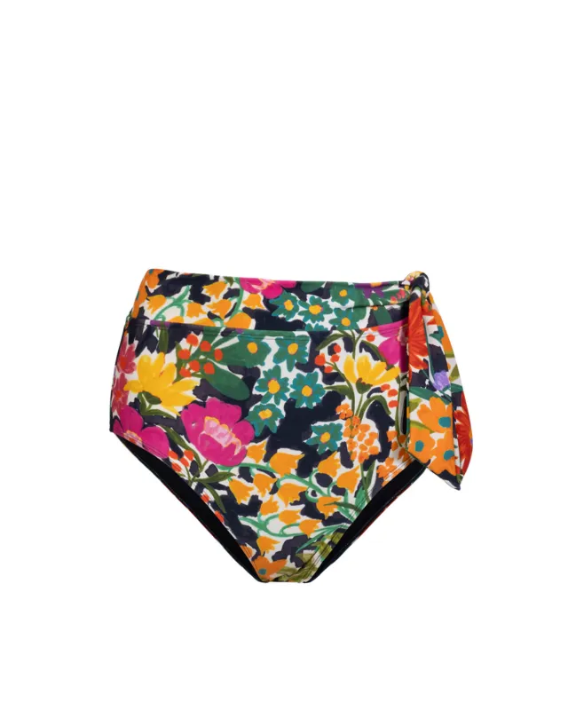 Side Tie High Waist Bottom In Gardenia made by Change of Scenery