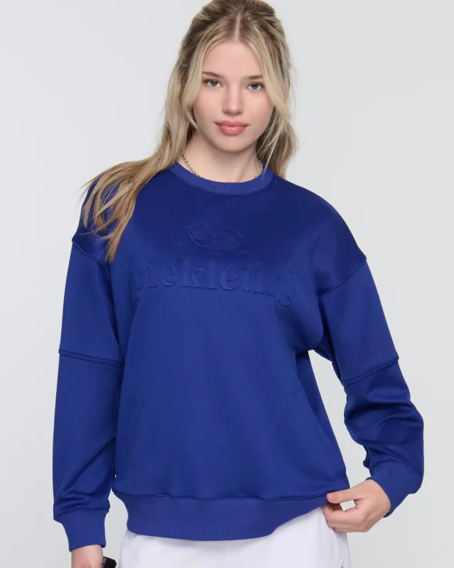 Rosa Pickleball Sweater – Long Sleeve Crewneck made by Boston Proper