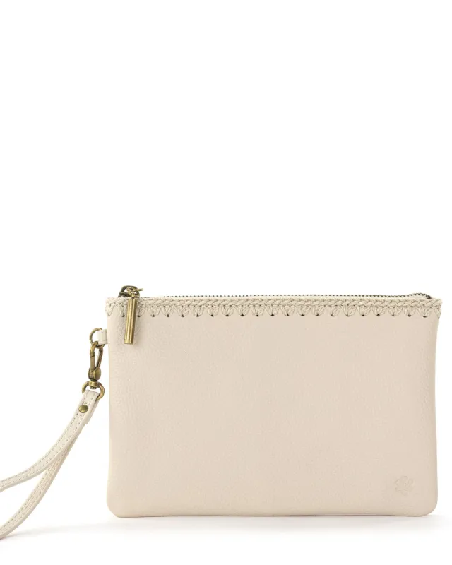 Vita Wristlet - Leather - Stone made by The Sak