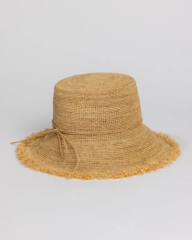 Packable Raffia Bucket Hat made by Boston Proper