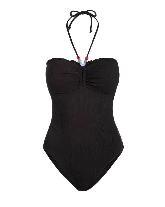 Talia One Piece In Black Texture made by Change of Scenery