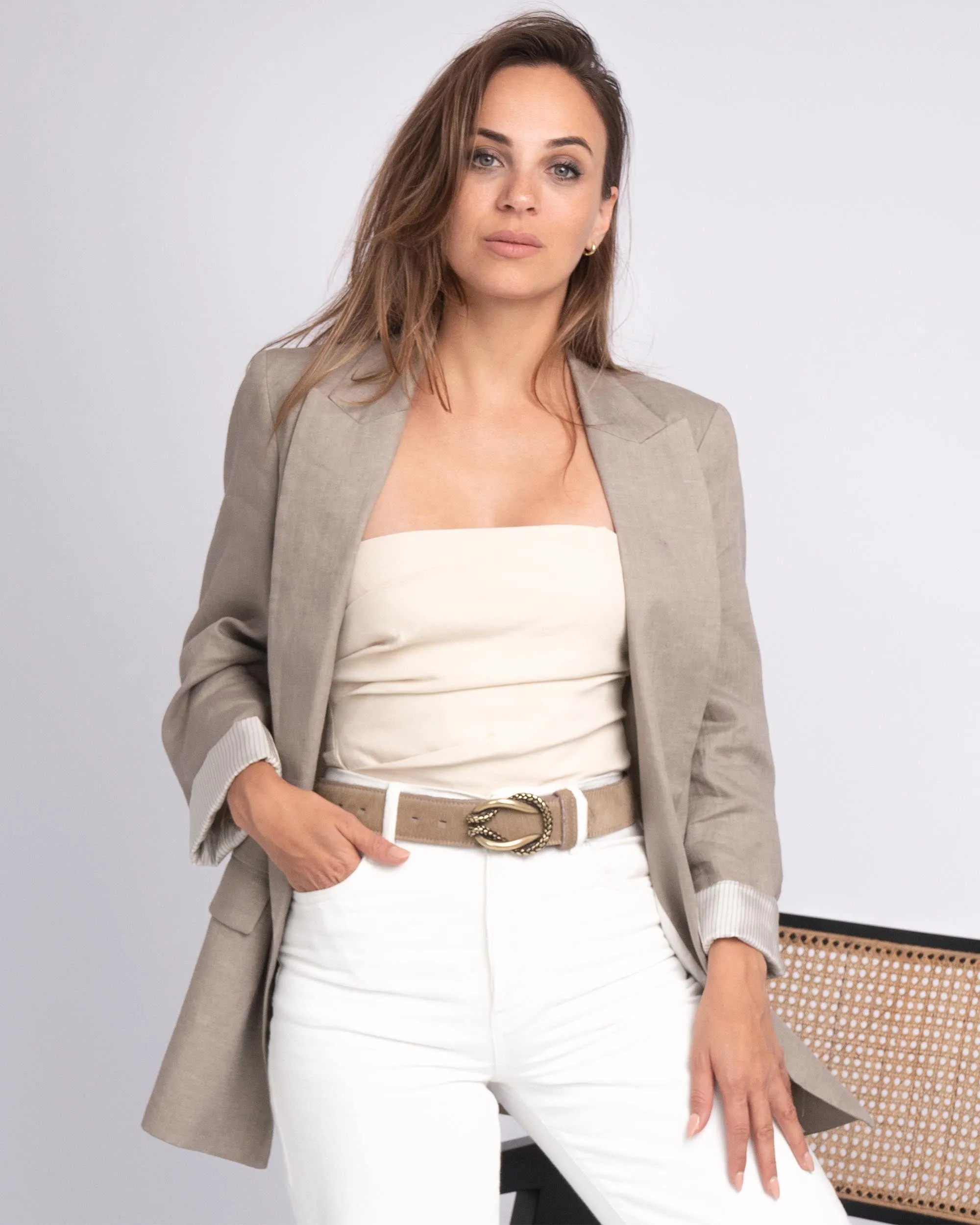 Milano Shiny Gold | Belt Buckle sold by Boston Proper product image thumbnail 3