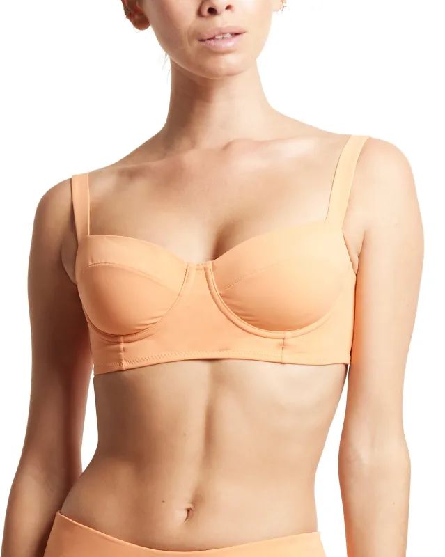 Balconette Bikini Swimsuit Top Florence Orange made by Hanky Panky