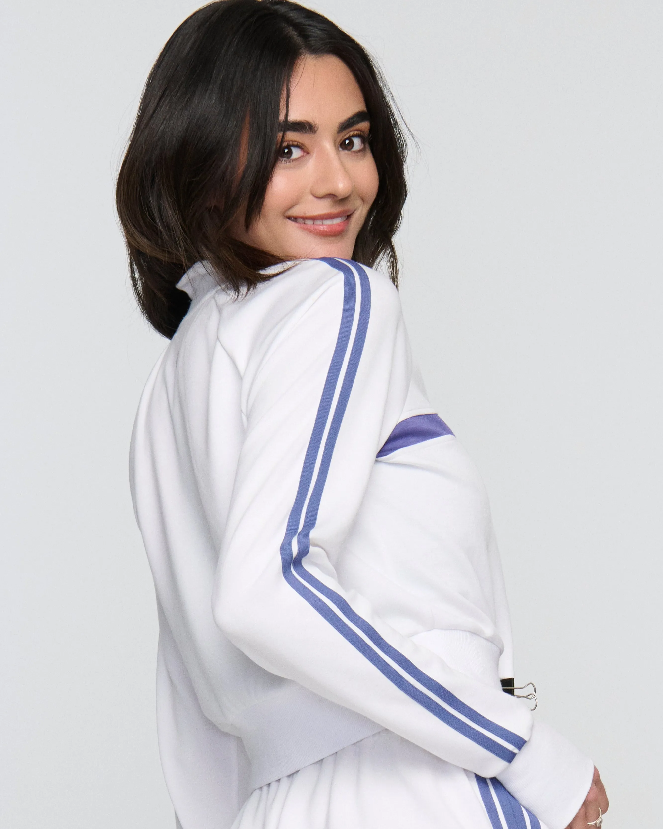 Serena Pickleball Jacket – Retro Sport Zip-Up sold by Boston Proper product image thumbnail 3