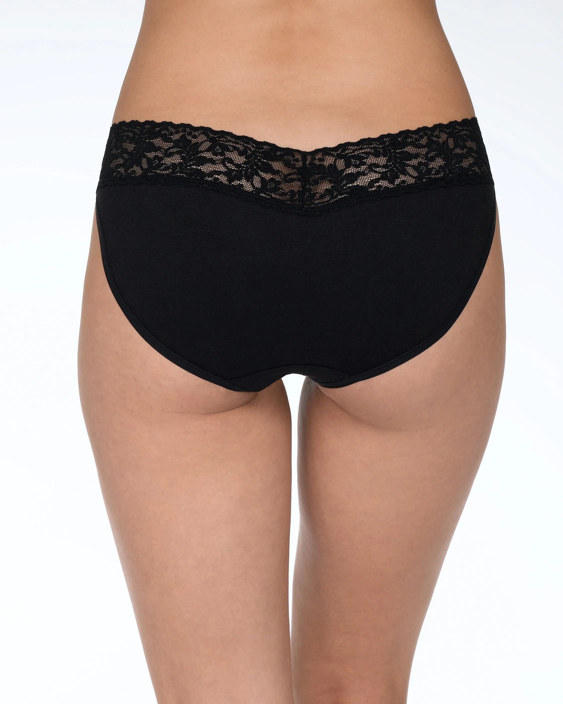 Supima® Cotton V-kini Black sold by Boston Proper product image thumbnail 2