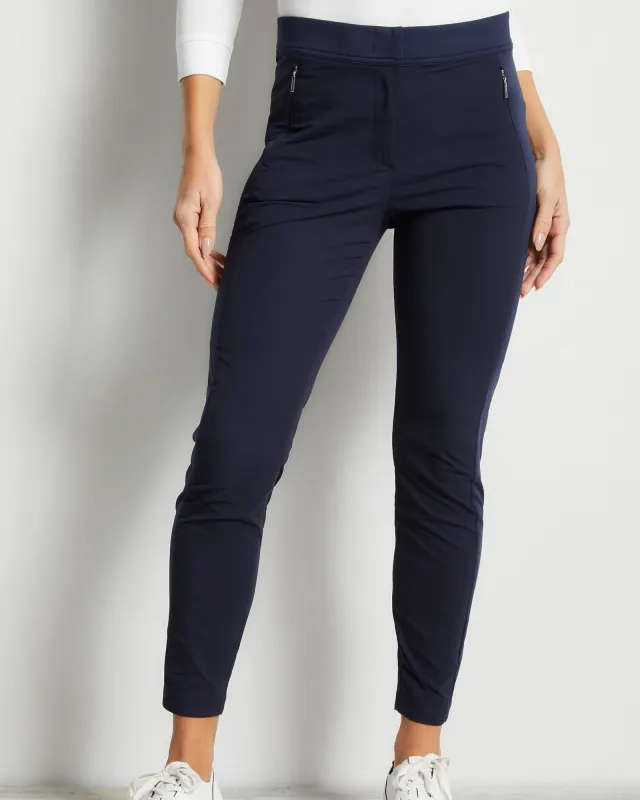 Ipant Hybrid Zip Front Slim Fit Pant made by Anatomie