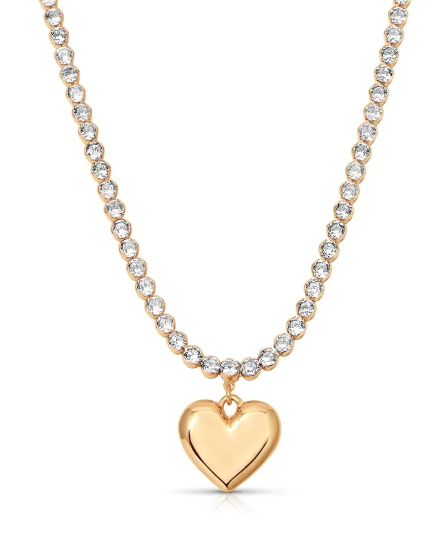 Luminous Love Tennis Necklace made by ettika
