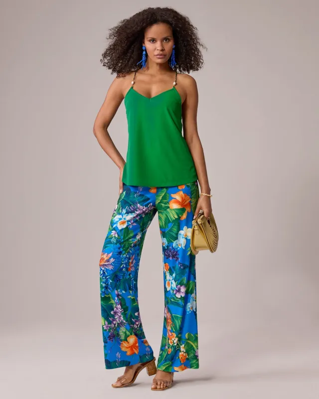 Malibu Print Wide Leg Pant Tropical Explosion made by Boston Proper