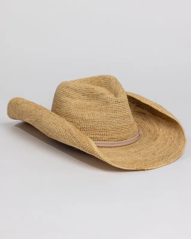 Raffia Crochet Cowboy made by Boston Proper