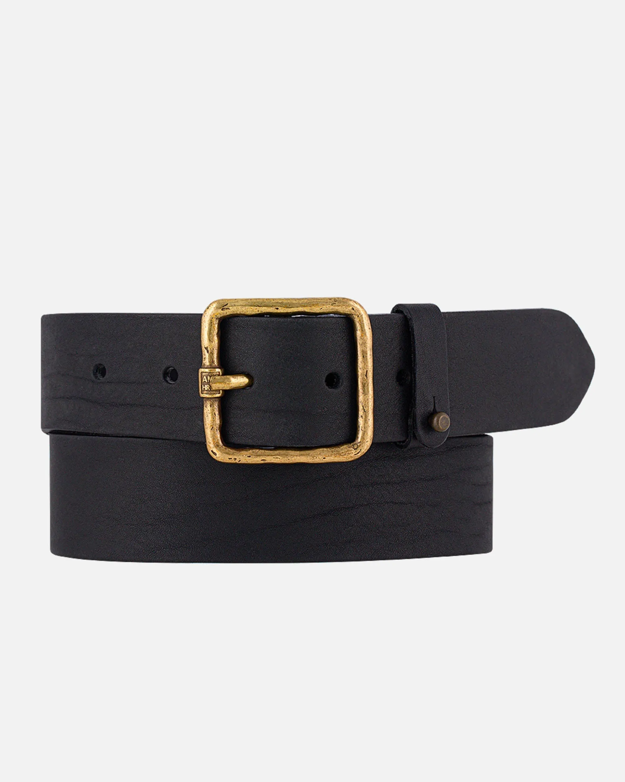 Kaya | Vintage Gold Square Buckle Leather Belt sold by Boston Proper product image thumbnail 5