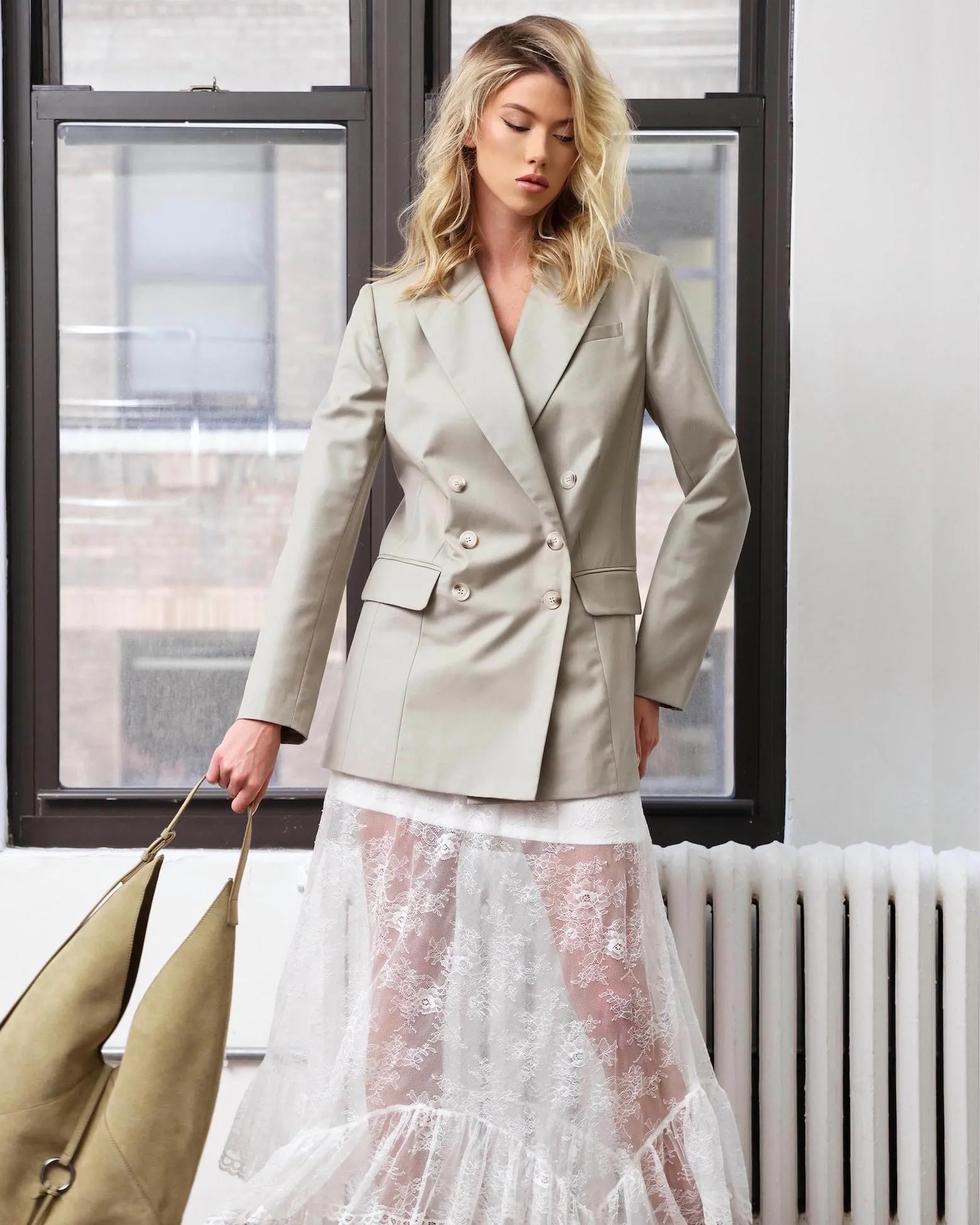 Charles Blazer, Pale Sage sold by Boston Proper product image thumbnail 2