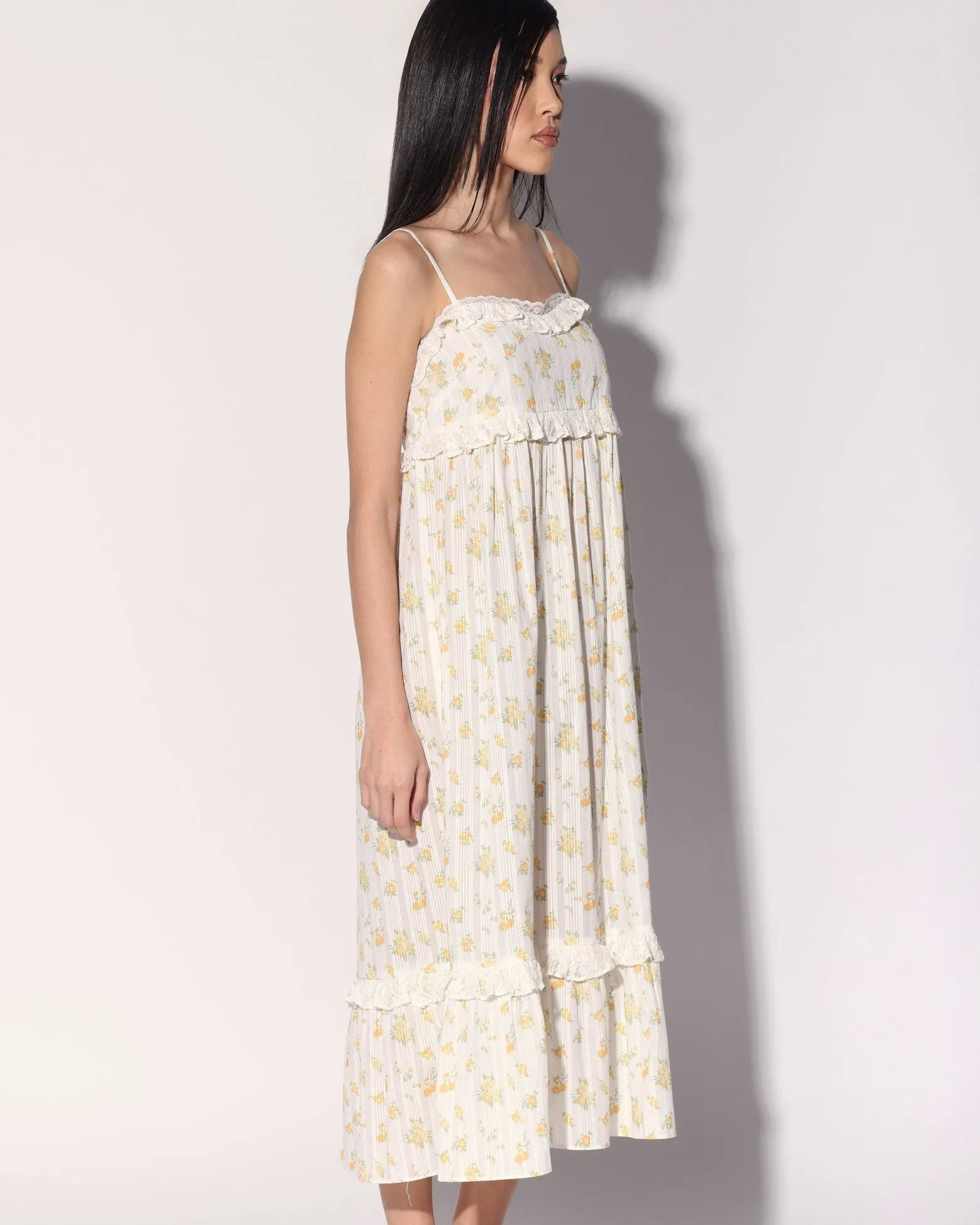 Carla Dress, Yellow Bouquet sold by Boston Proper product image thumbnail 3