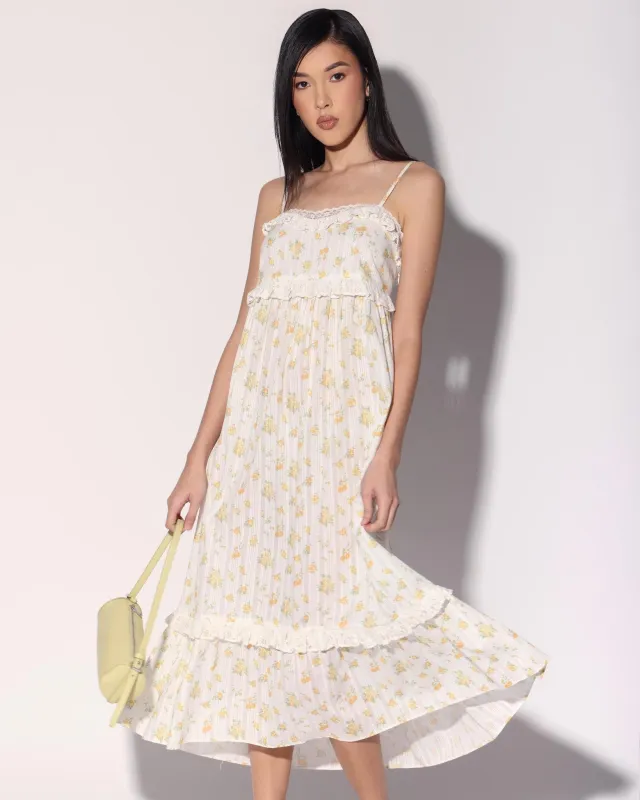Carla Dress, Yellow Bouquet made by Walter Baker