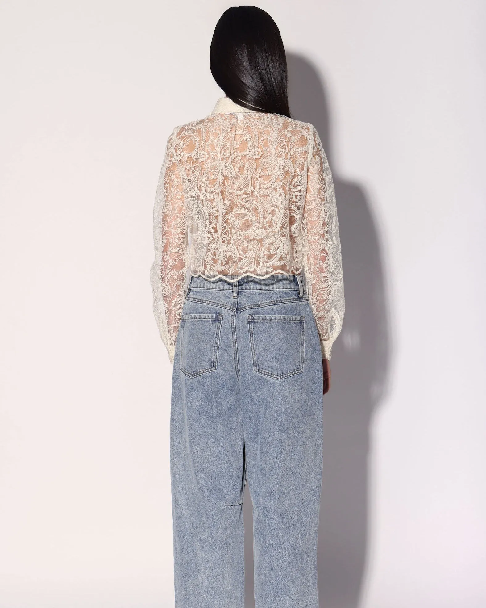 Nicolette Top, Vanilla sold by Boston Proper product image thumbnail 4