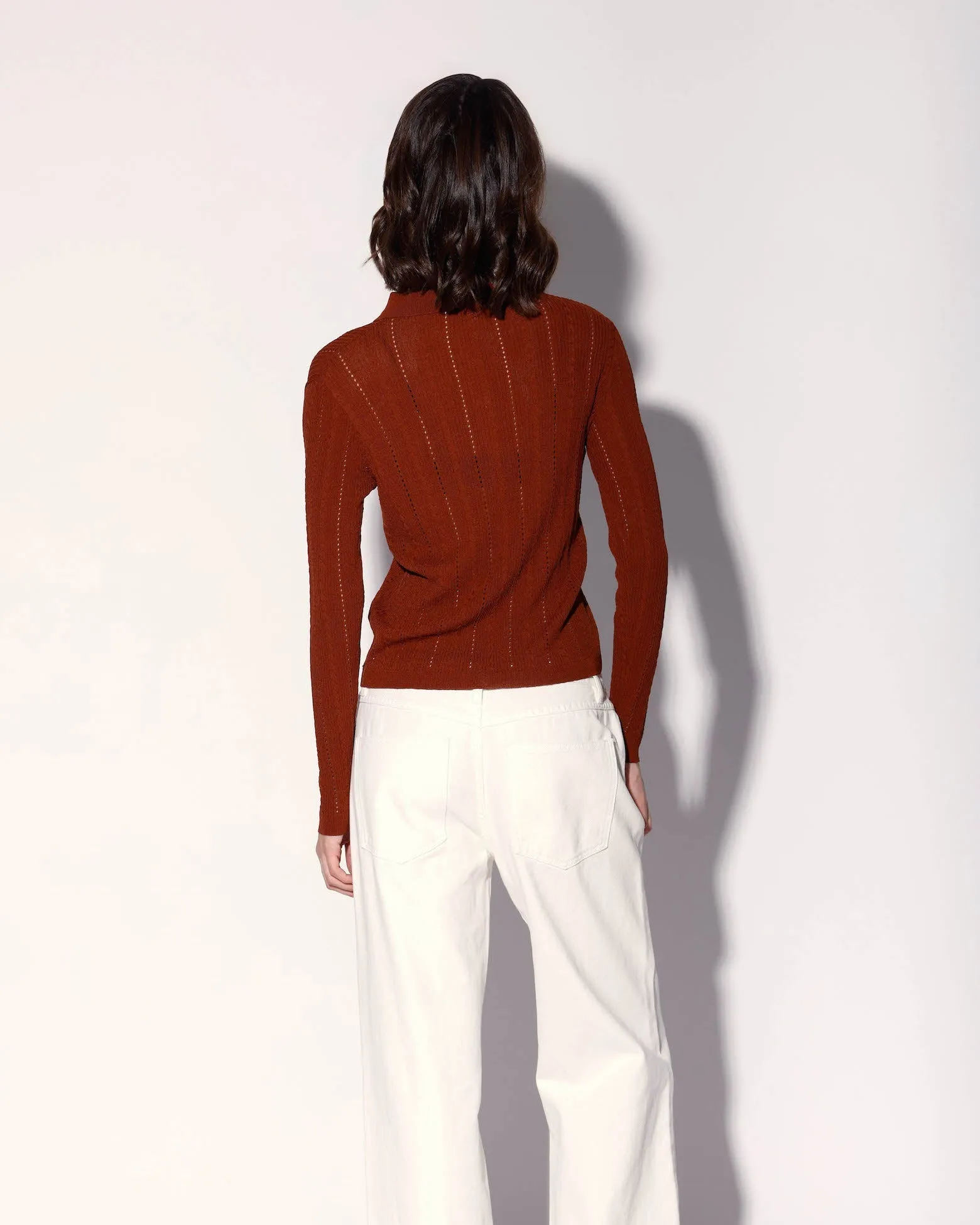 Pippa Cardigan, Terracotta sold by Boston Proper product image thumbnail 4