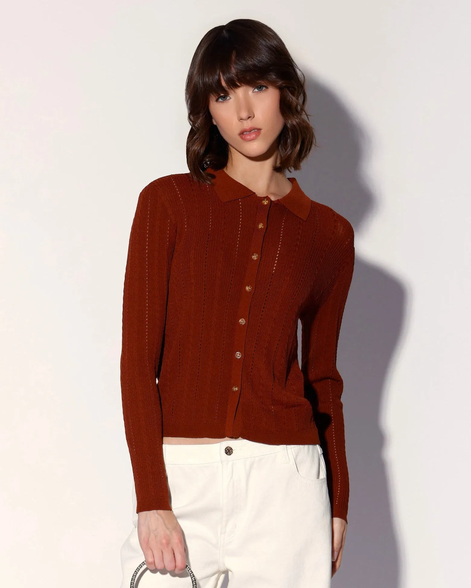 Pippa Cardigan, Terracotta sold by Boston Proper
