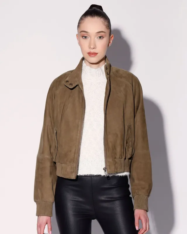 Bowie Jacket, Cypress Suede - Leather made by Walter Baker