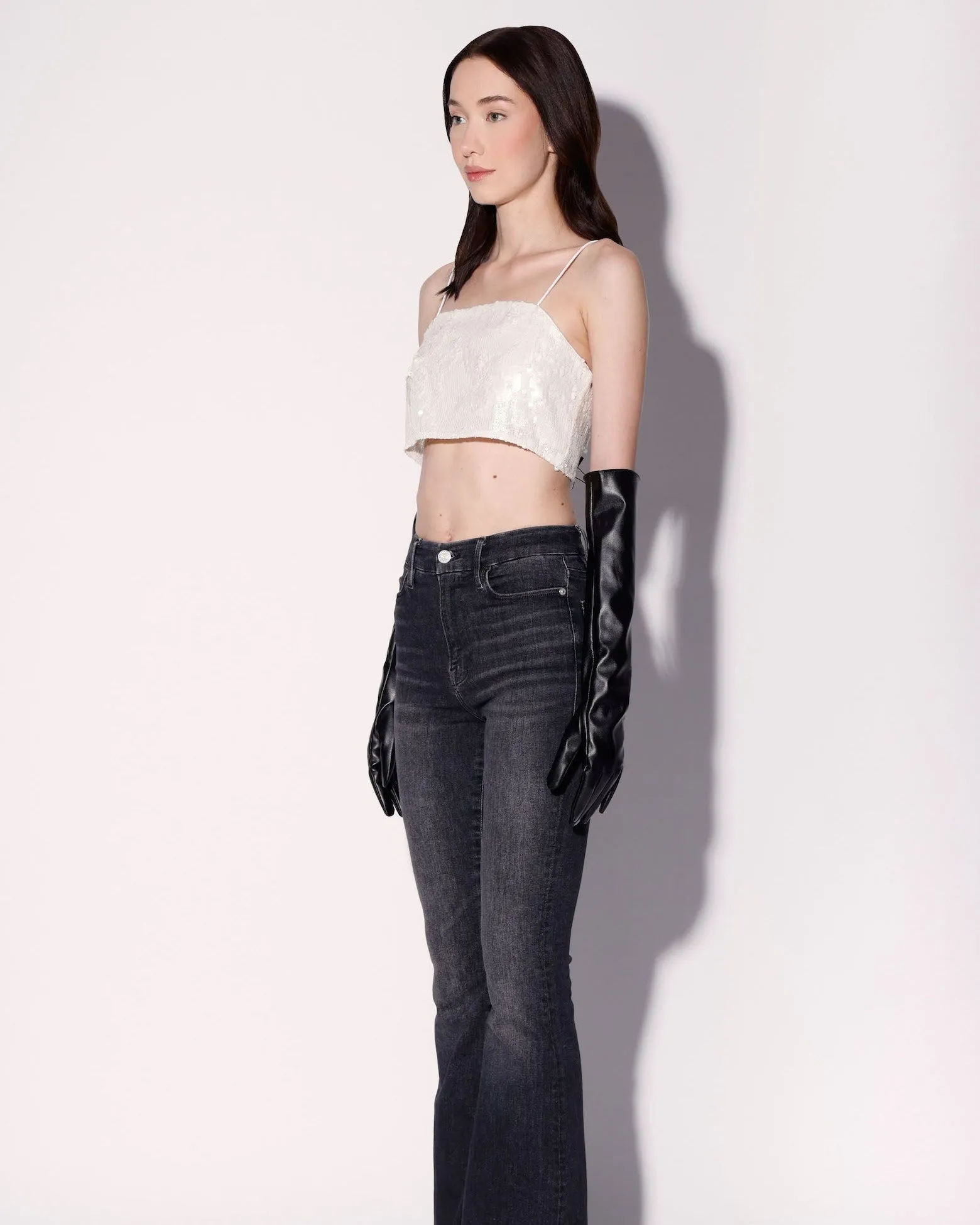 Audrine Top, Vanilla Cloud Sequin sold by Boston Proper product image thumbnail 3